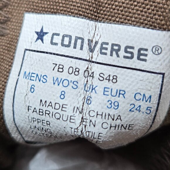 Converse Chuck Taylor All Star Chocolate Low Top Sneakers Unisex Street W8 M6 - Picture 7 of 10
